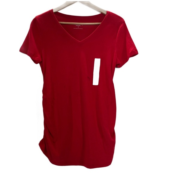 Short Sleeve V-Neck Maternity T-Shirt - Isabel
Maternity by Ingrid & Isabe|Red S - Picture 5 of 17